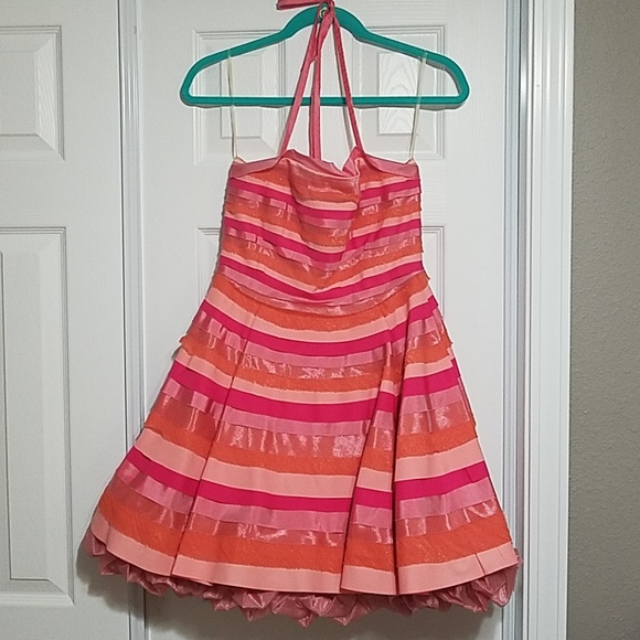 Alice+Olivia Hot Pink Party Dress - Picture 2 of 9